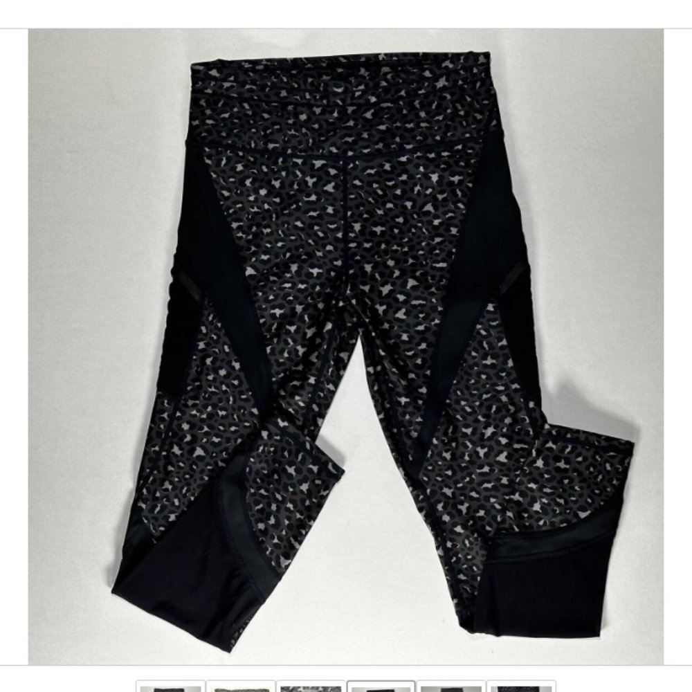 Women's Black Patterned Pants